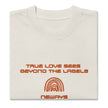 Oversized faded TRUE LOVE t-shirt