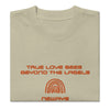 Oversized faded TRUE LOVE t-shirt