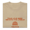 Oversized faded TRUE LOVE t-shirt